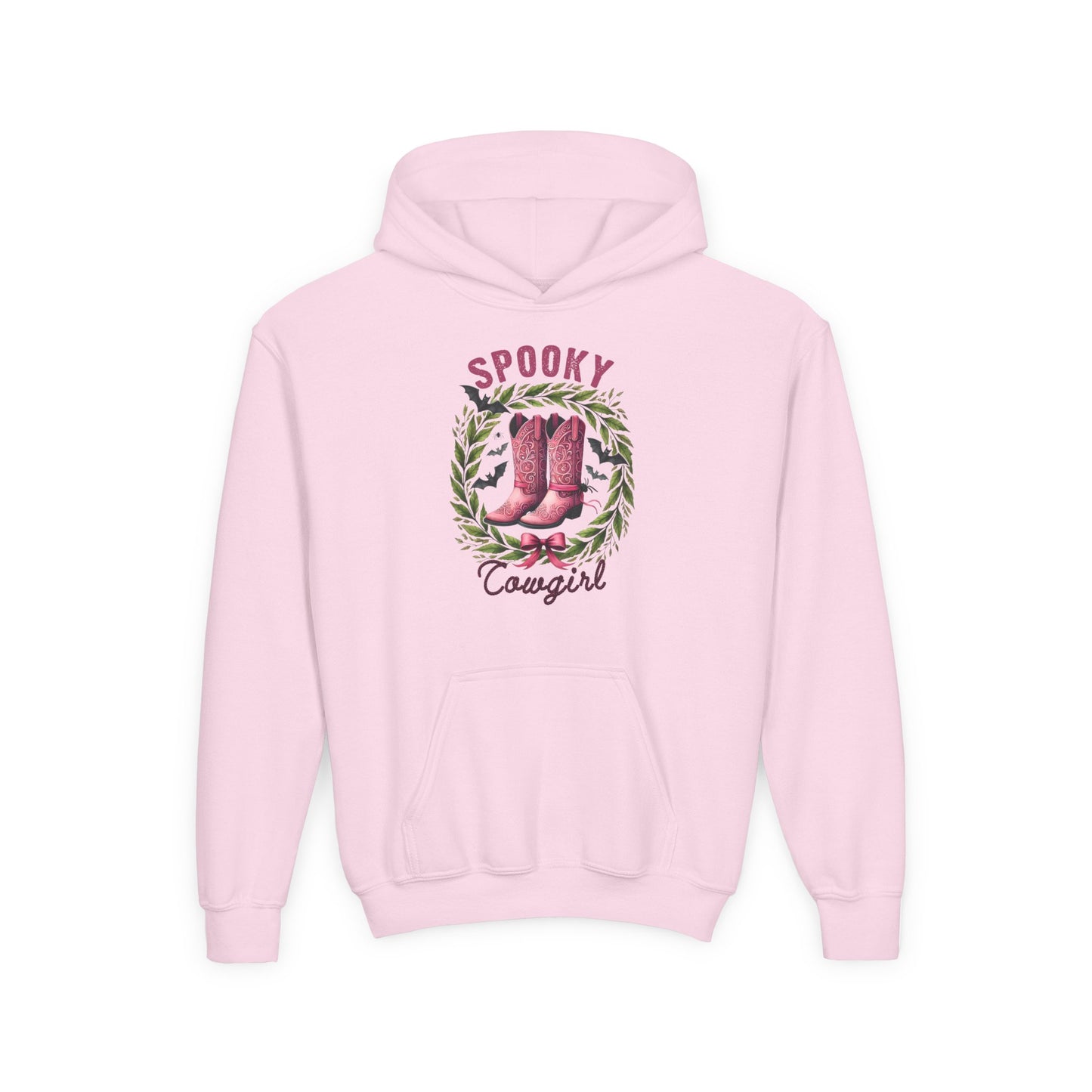Spooky Cowgirl Youth Heavy Blend Hooded Sweatshirt