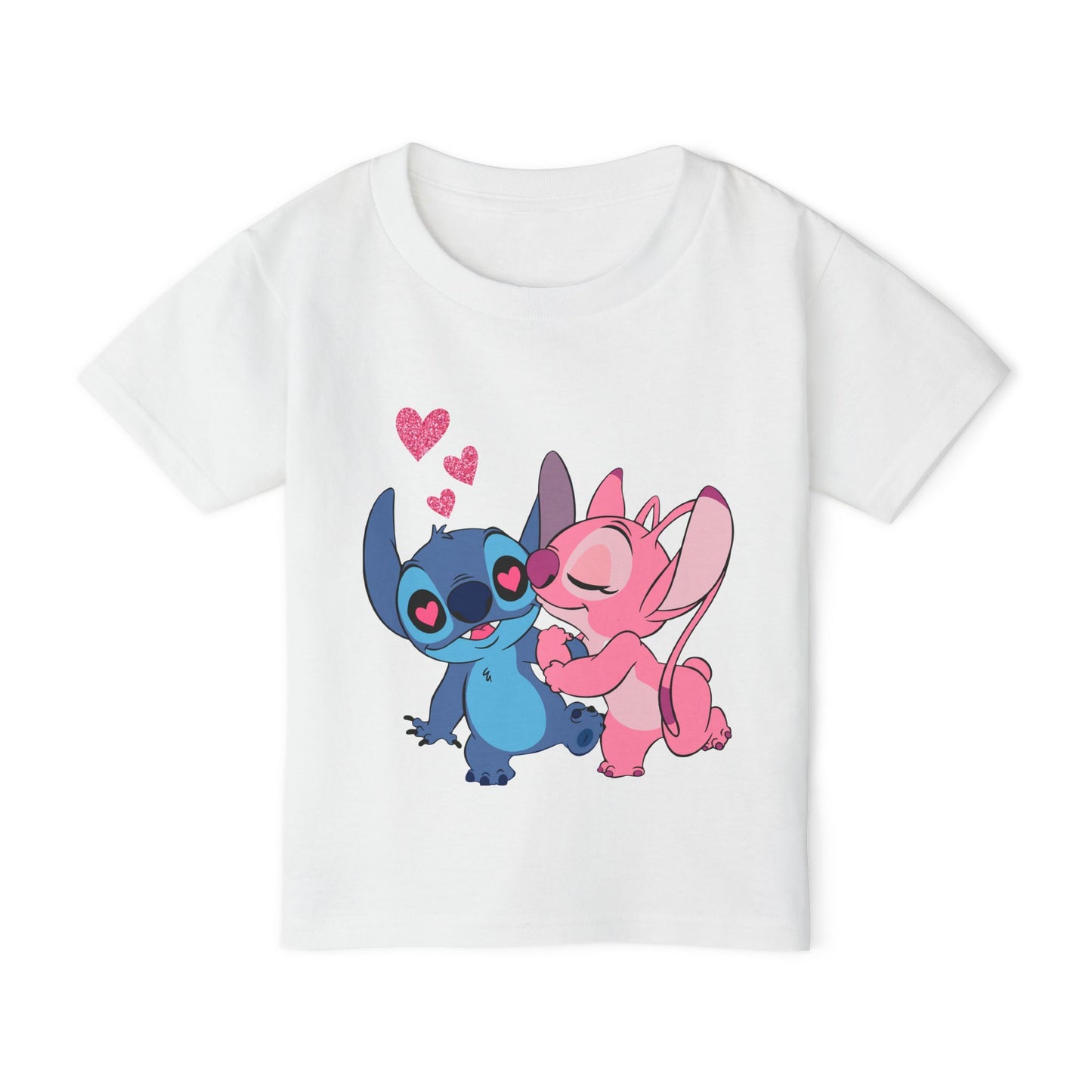 Valentines Stitch Kisses Heavy Cotton™ Toddler T-shirt