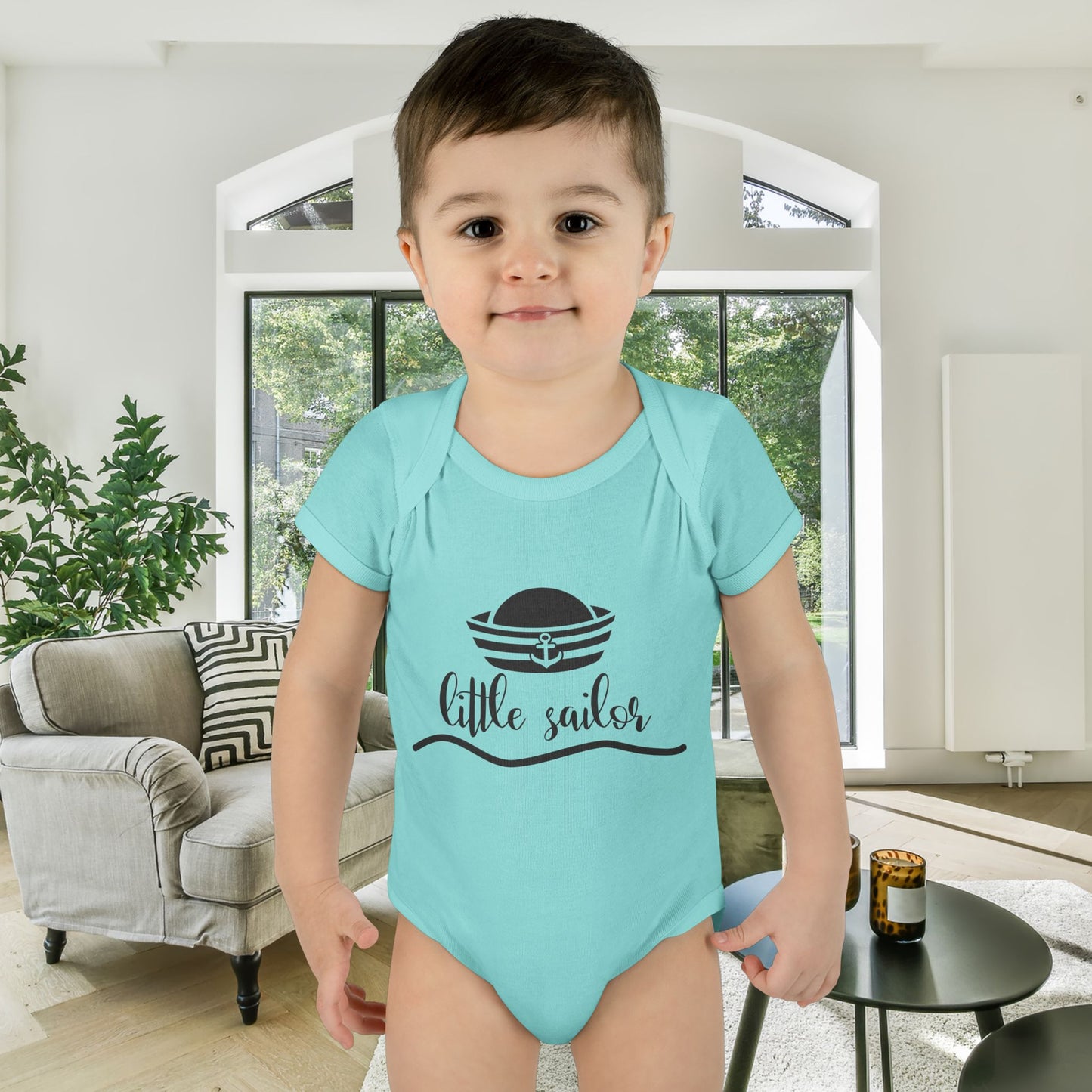 Little Sailor Baby Rib Bodysuit