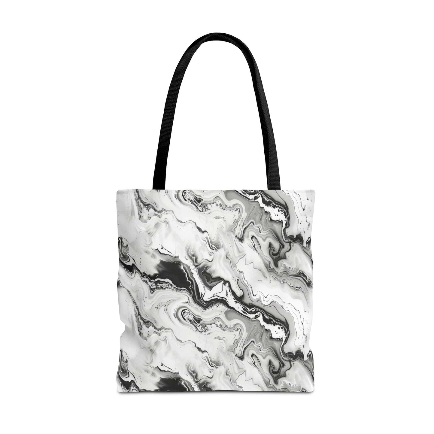 Frost Veil Marble Canvas Tote Bag