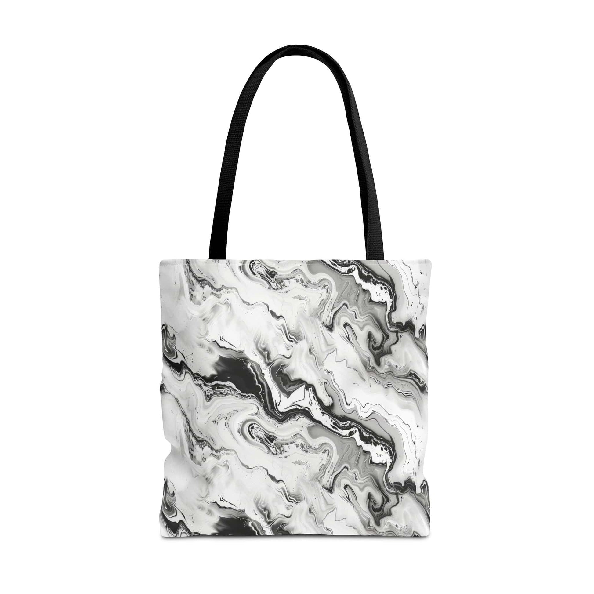 Frost Veil Marble Canvas Tote Bag