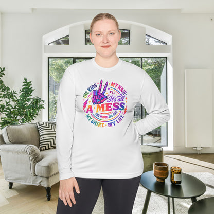 It's All A Mess Adult Long Sleeve Tee