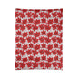 Crimson Poinsettia Sketch Comforter