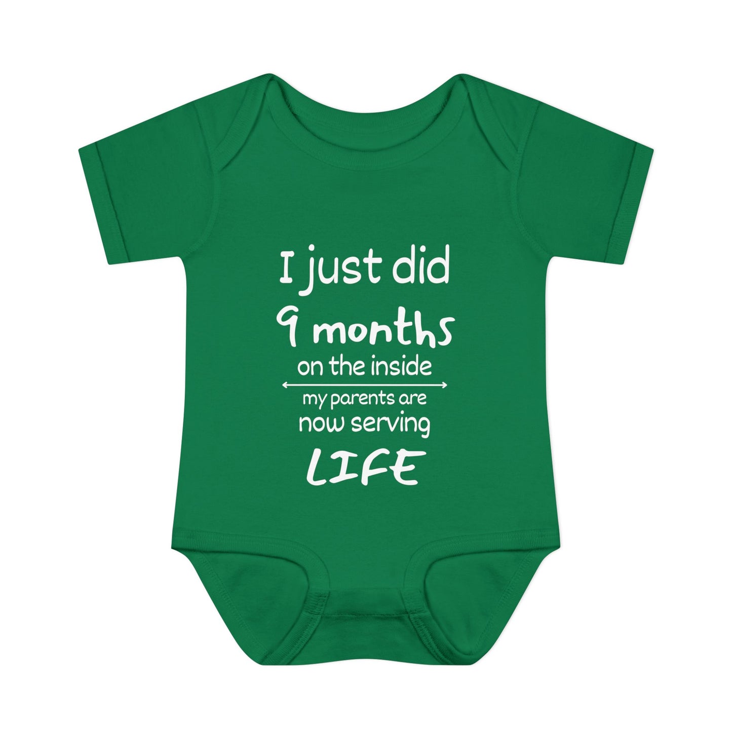 I Just Did 9 Months on the inside Infant Baby Rib Bodysuit