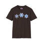 Bluish Snowflakes Adult T-shirt