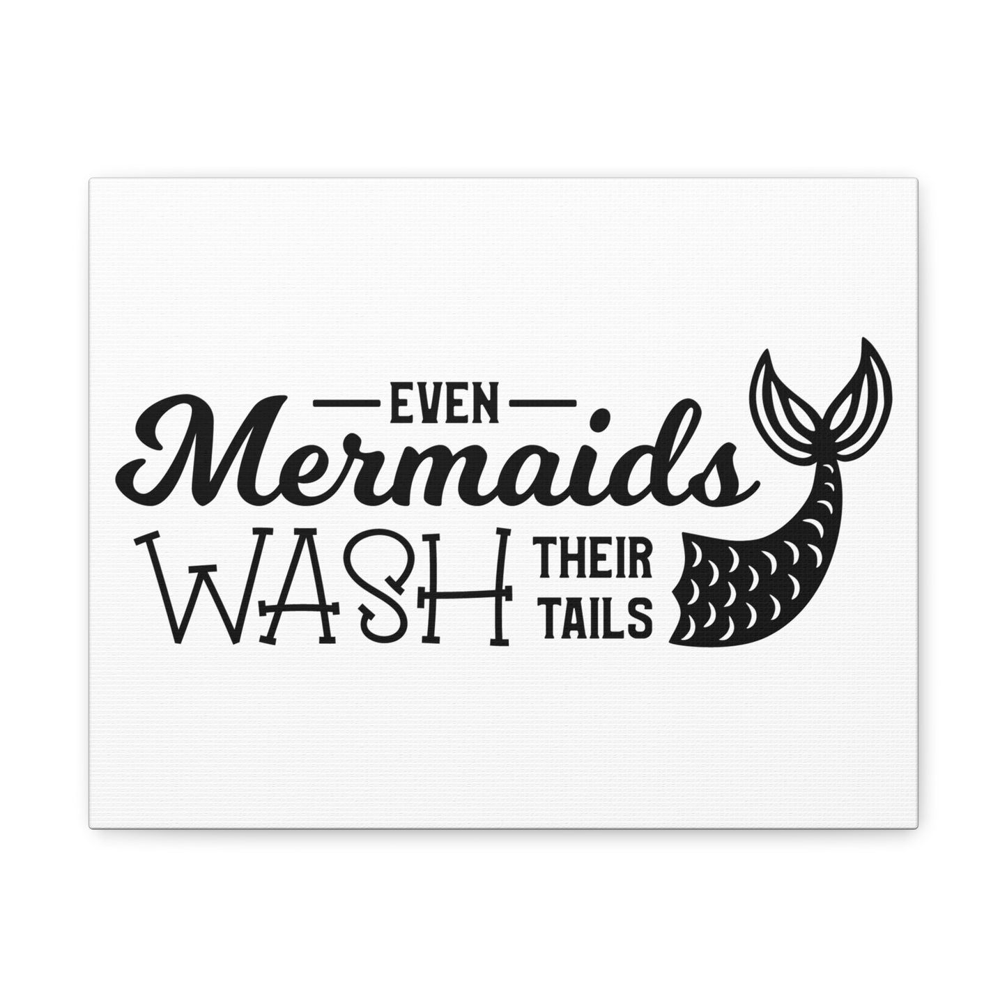 Even Mermaids Wash Their Tails 2 Canvas Horizontal Wraps w/o Frame