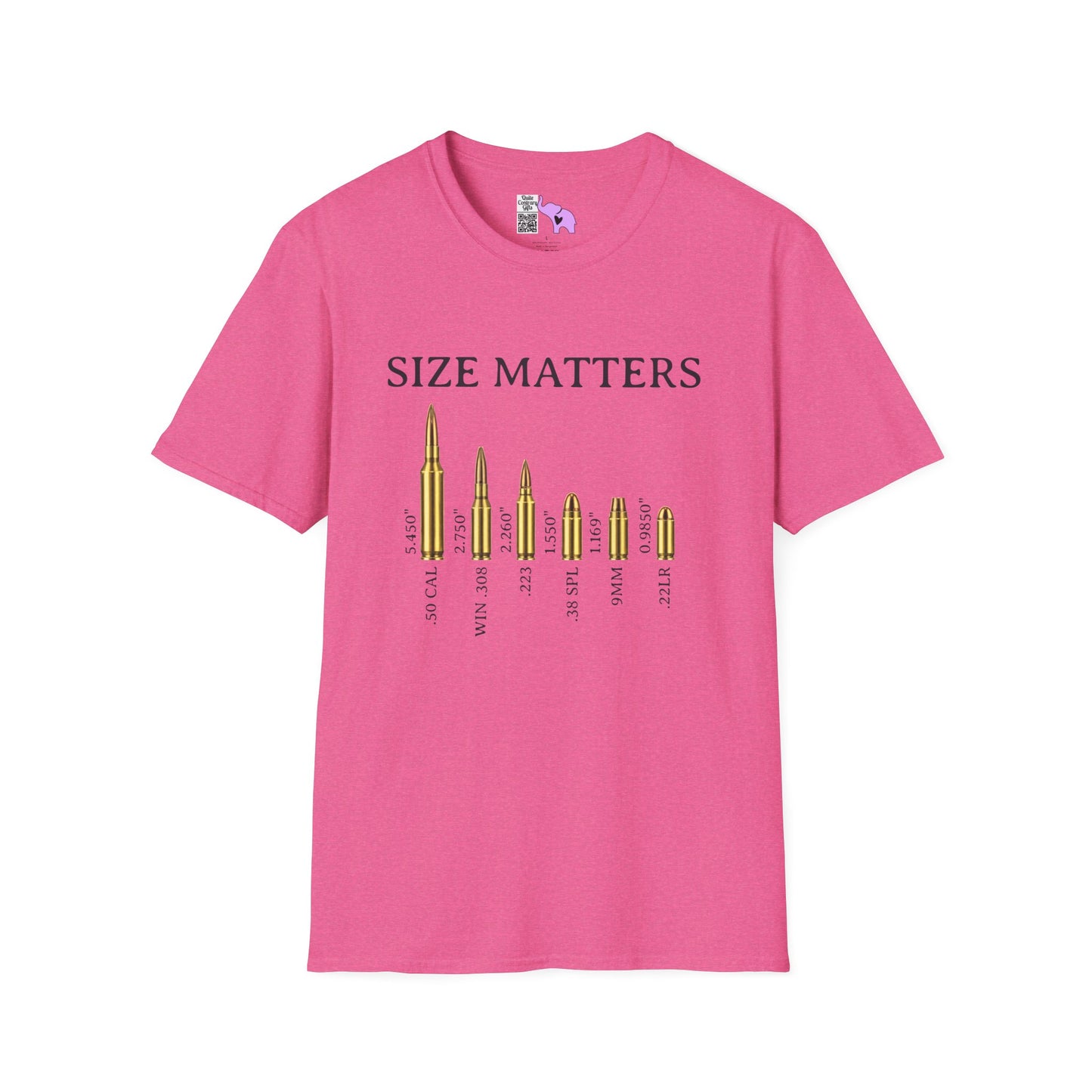 Size Matters (Ammo) Adult T-shirt