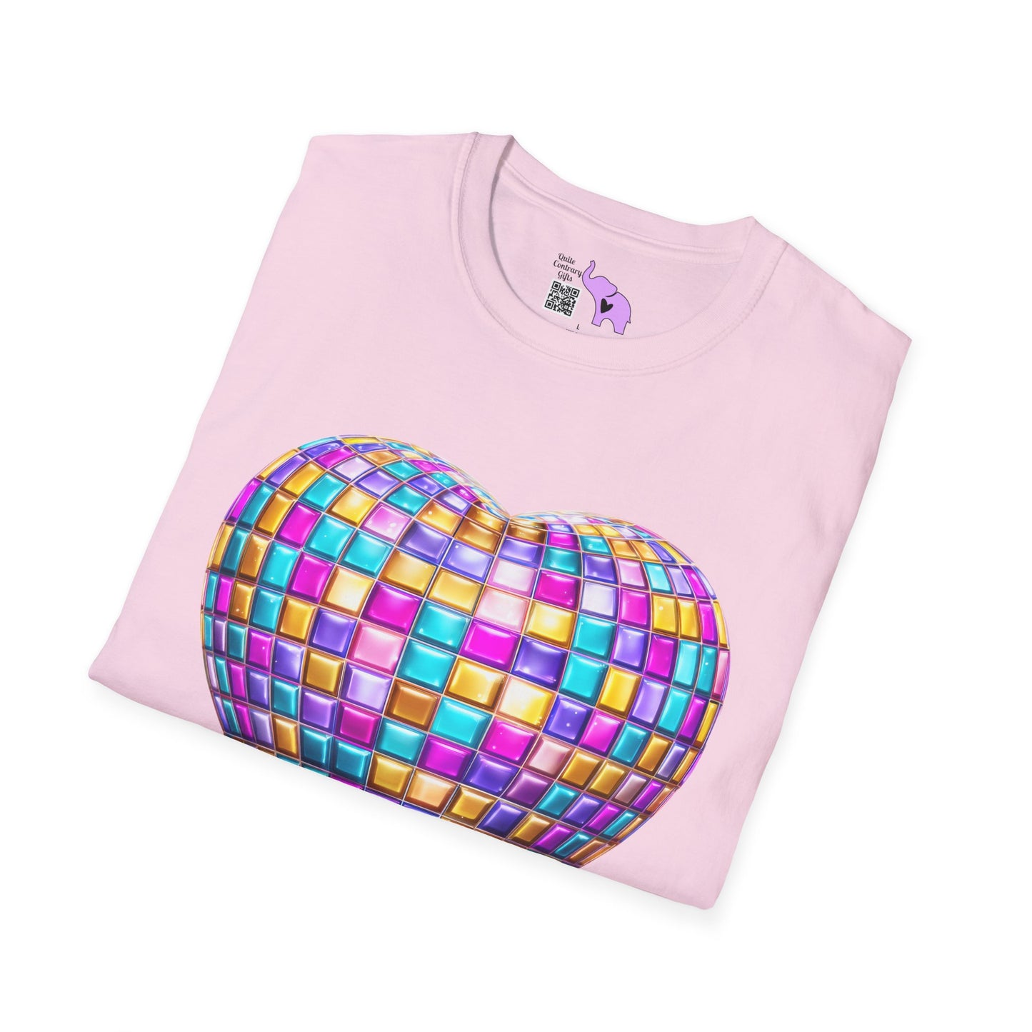 Heart in Blocks Adult T-shirt