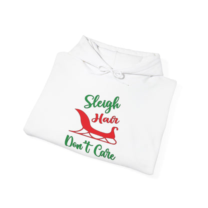 Sleigh Hair Don't Care Adult Heavy Blend™ Hooded Sweatshirt