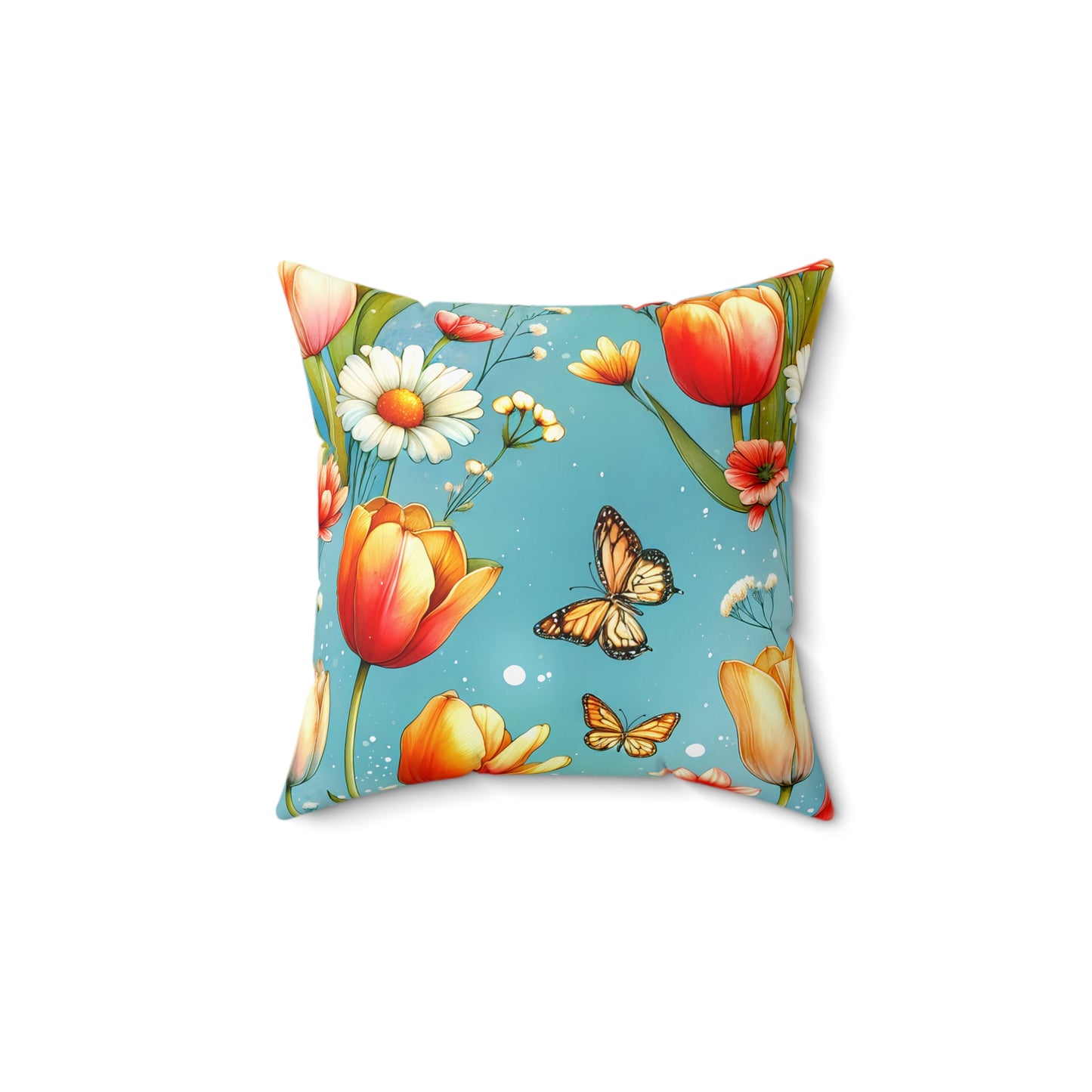 Butterfly Bloom Throw Pillow