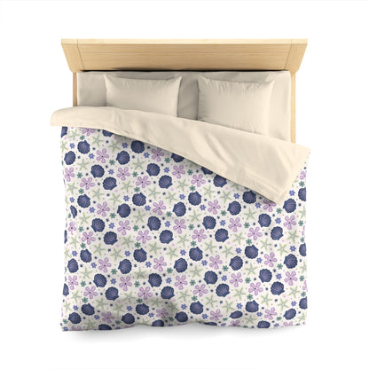 Shellflower Cove Microfiber Duvet Cover