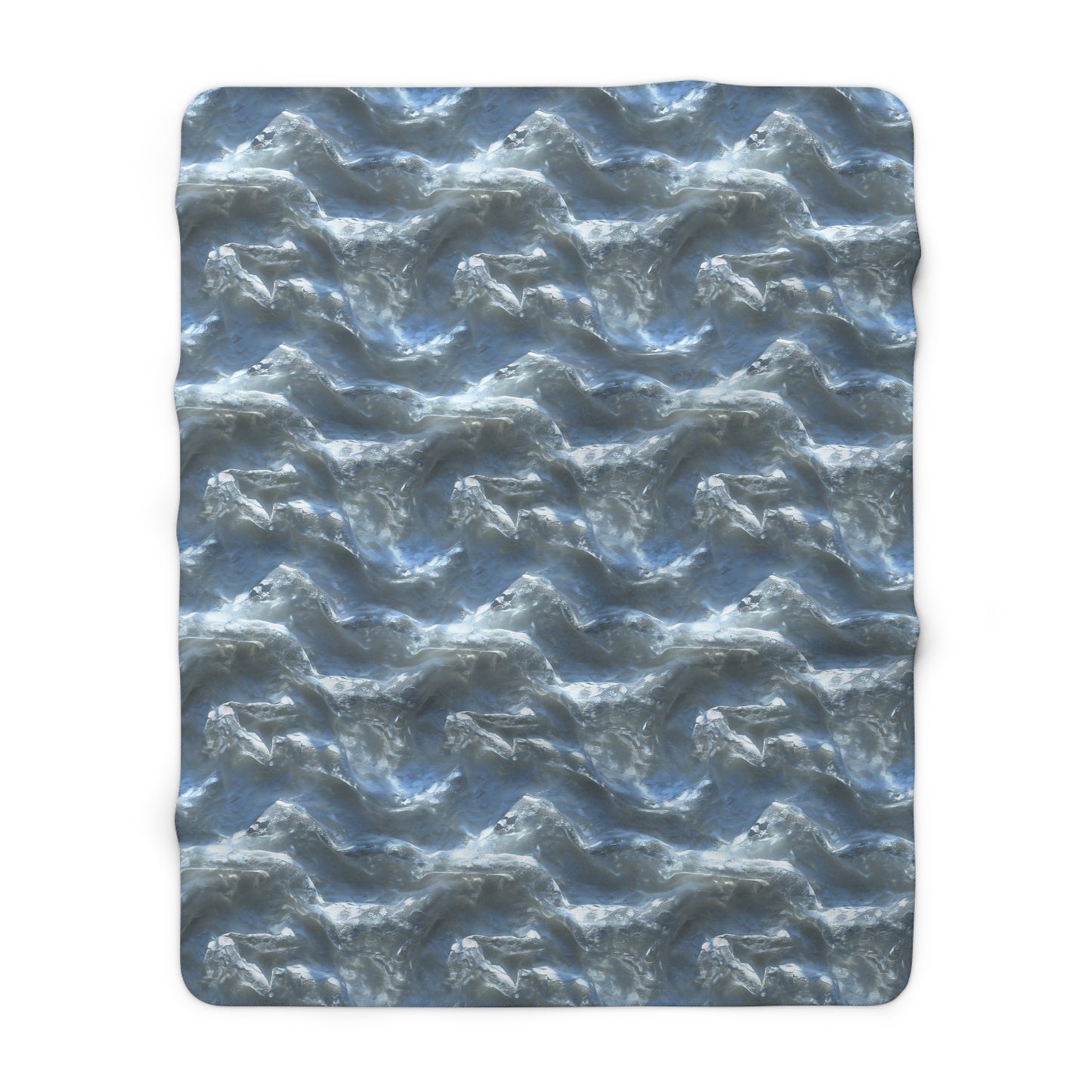 Snowdrift Sheer & Lace Fleece Blanket