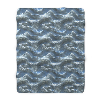 Snowdrift Sheer & Lace Fleece Blanket
