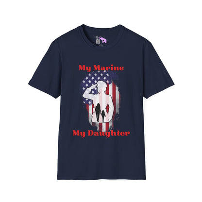 My Marine My Daughter (Mom) Adult T-shirt