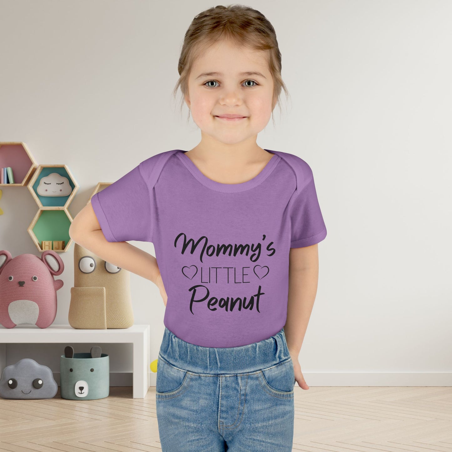 Mommy's Little Peanut Infant Baby Rib Bodysuit