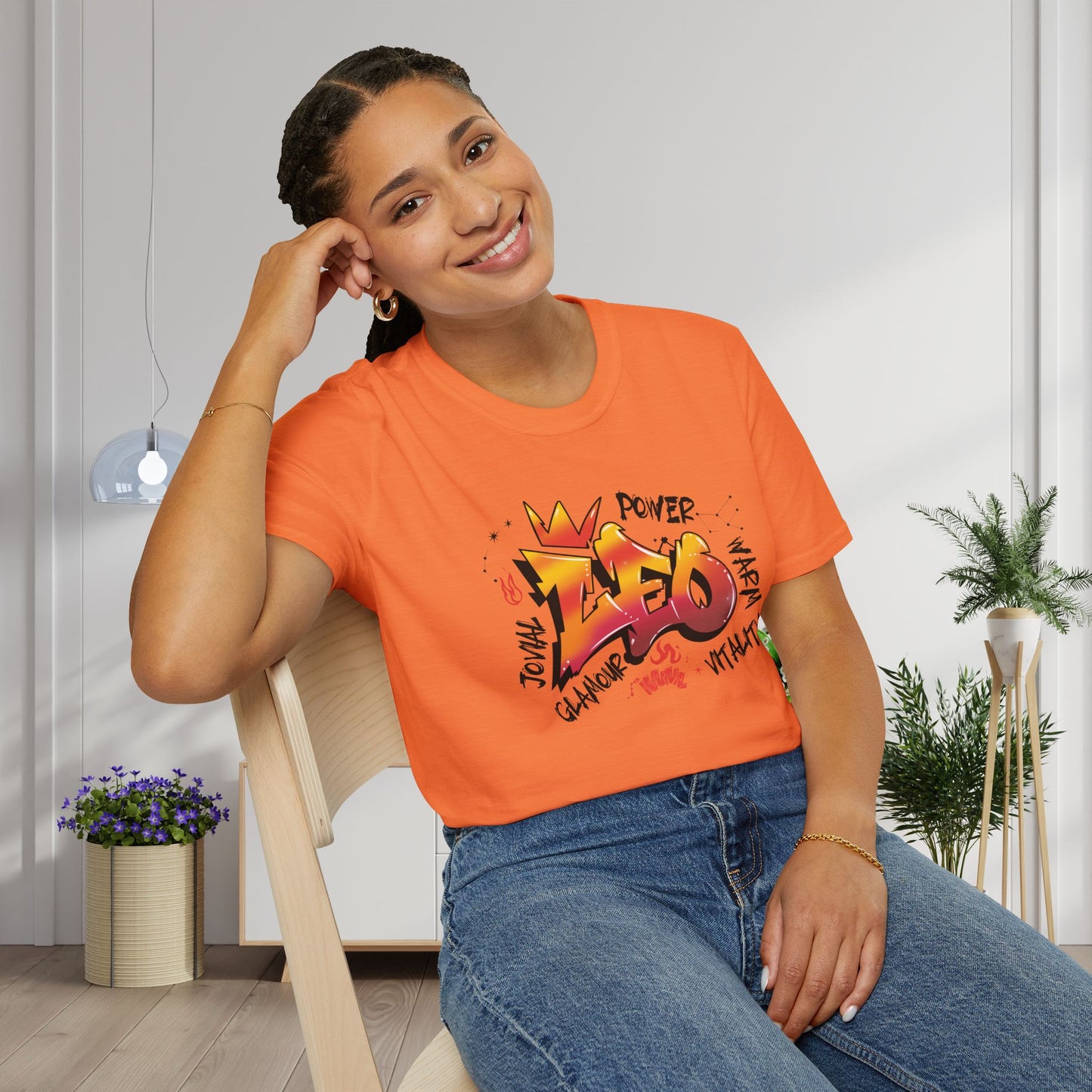 Leo Street Art Adult T-shirt