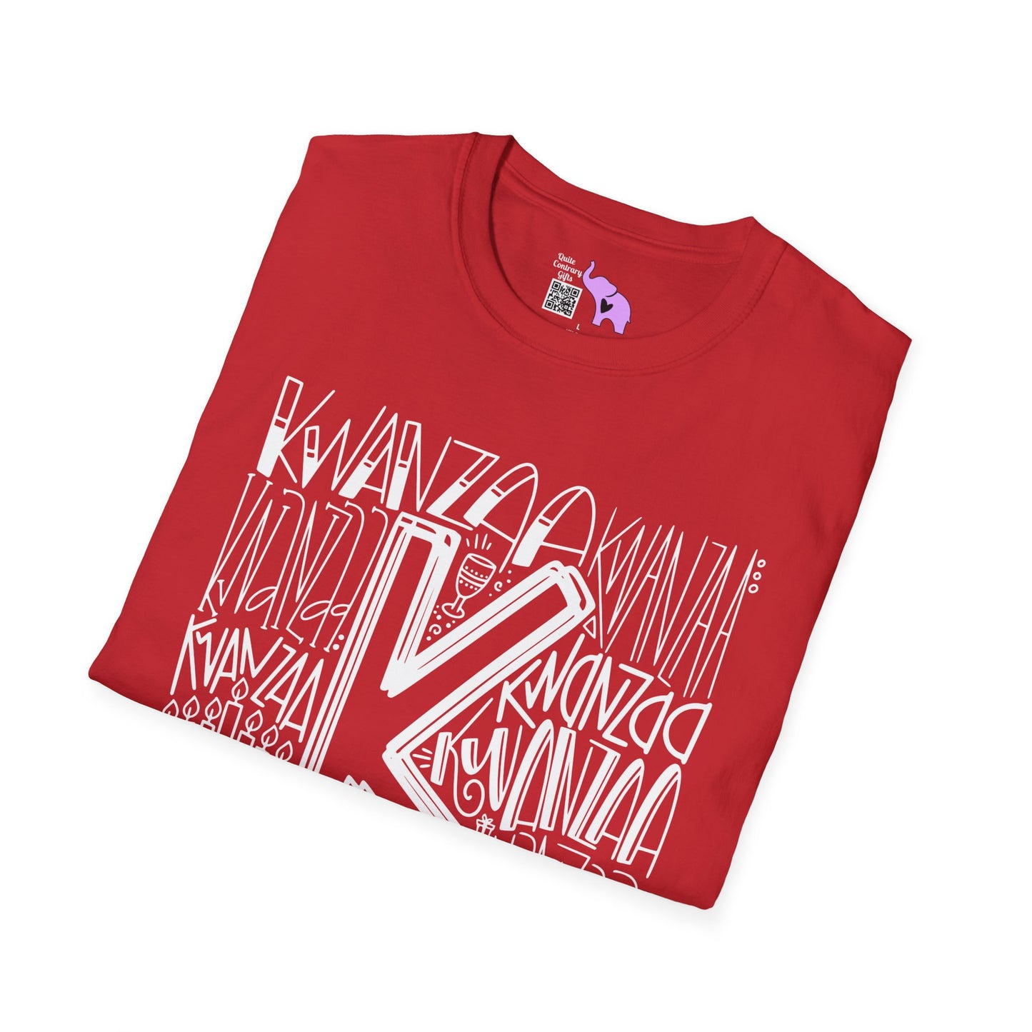 Kwanzaa Wordcloud Adult T-shirt