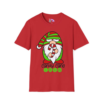 Candy Cane Crew Gnome Adult T-shirt