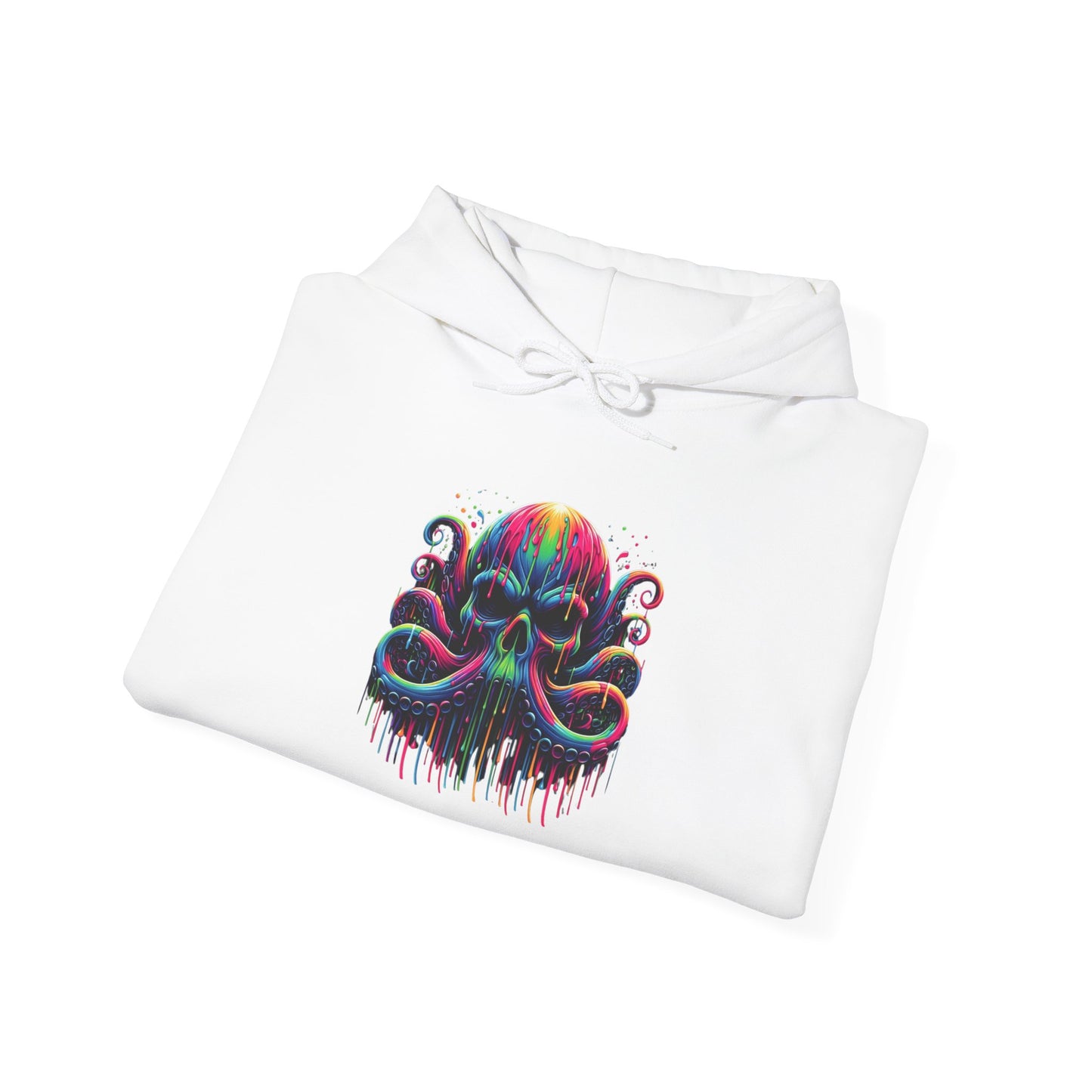 Colorful Skeleton Octopus Heavy Blend™ Hooded Sweatshirt