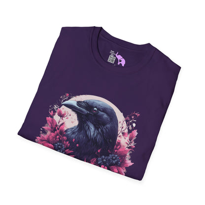 Floral Raven Adult T-shirt