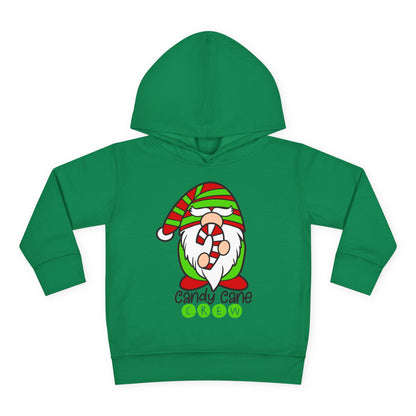 Candy Cane Crew Gnome Toddler Pullover Fleece Hoodie