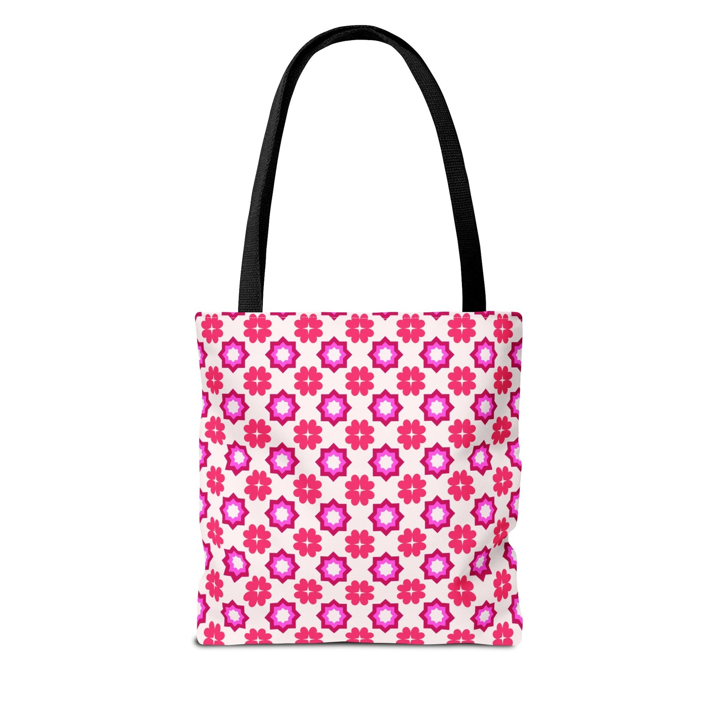 Rosy Star Garden Canvas Tote Bag