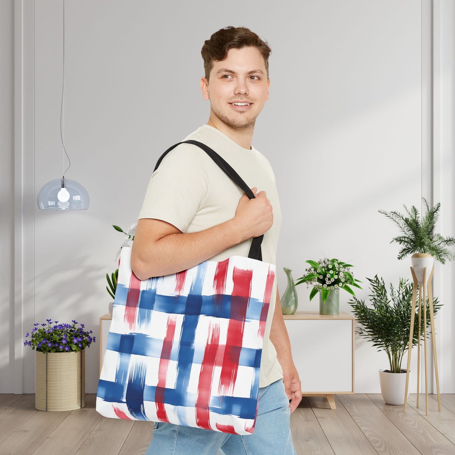 LIberty Strokes Canvas Tote Bag