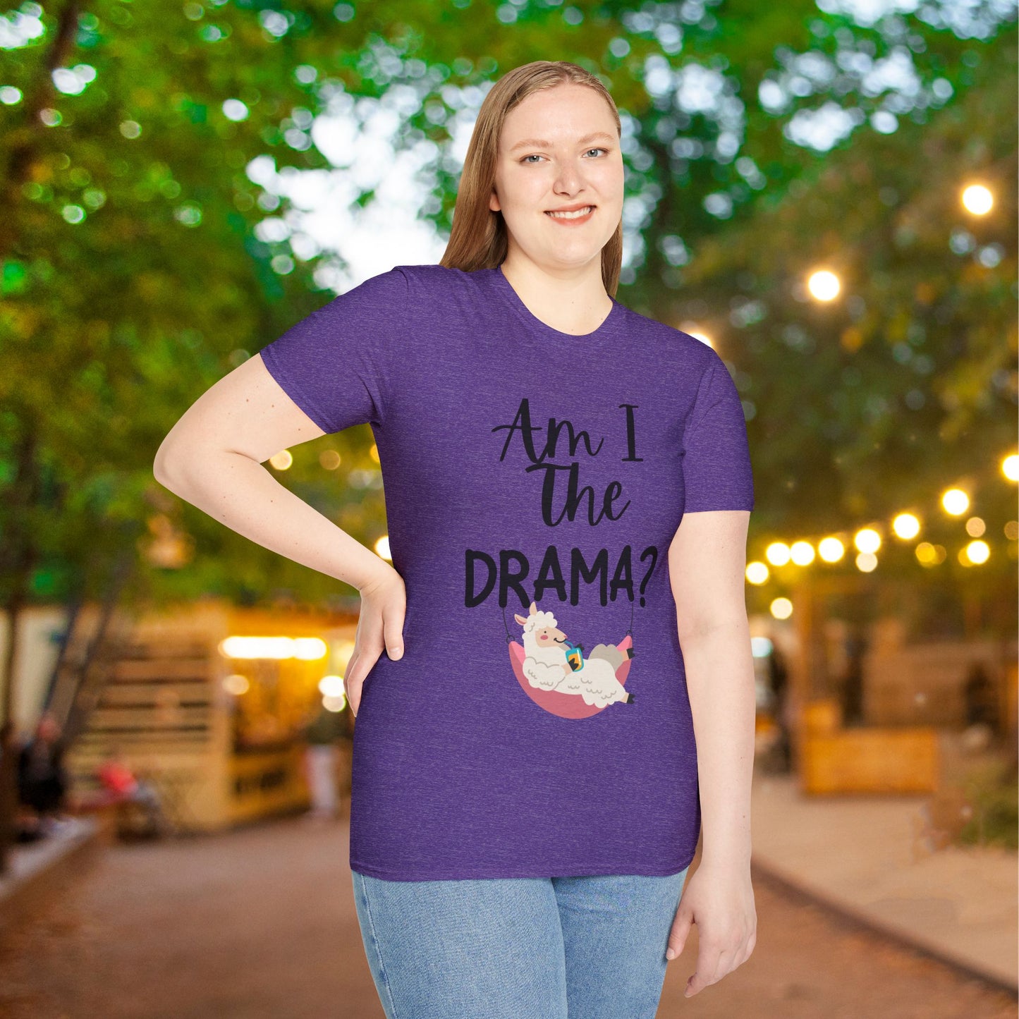 Am I The Drama? Lama Adult T-shirt