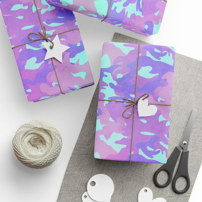 Lavender Mist Camo Wrapping Paper