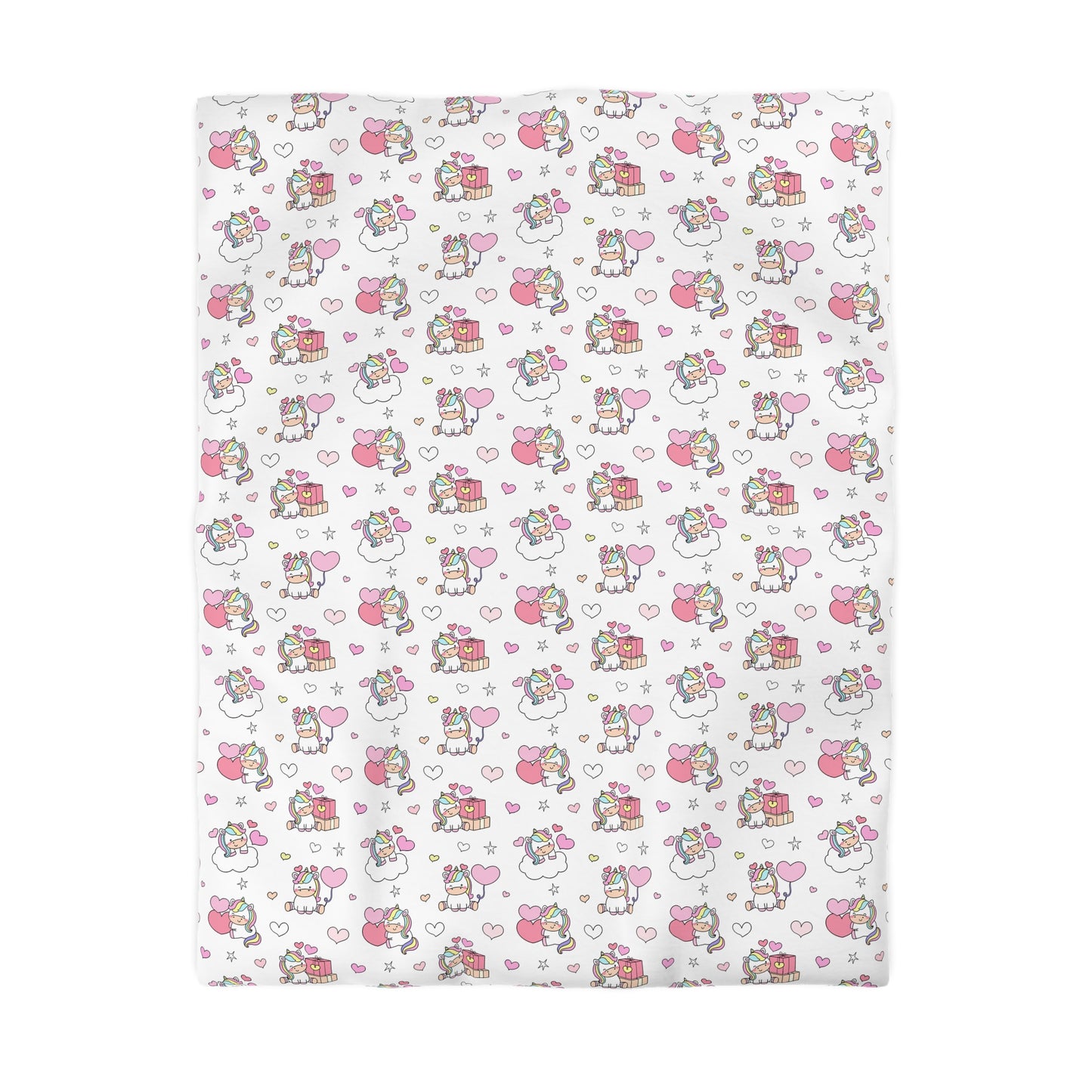Unicorns of Love Microfiber Duvet Cover
