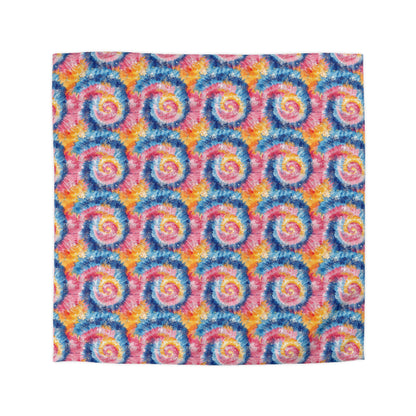Retro Vortex Microfiber Duvet Cover