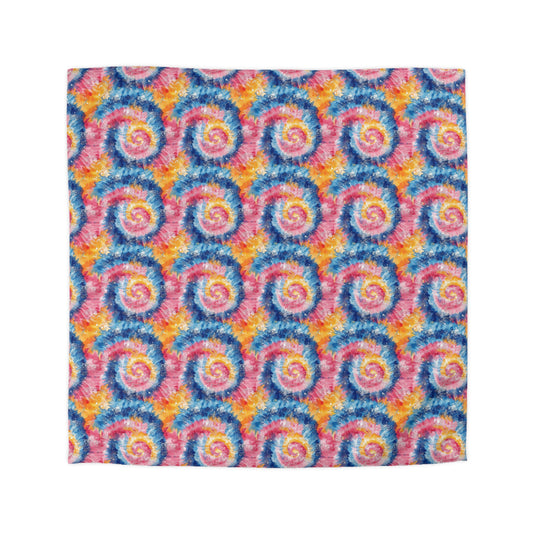 Retro Vortex Microfiber Duvet Cover