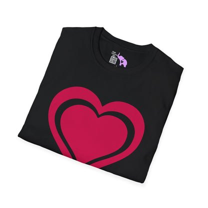 Heart Outline Adult Unisex Tshirt