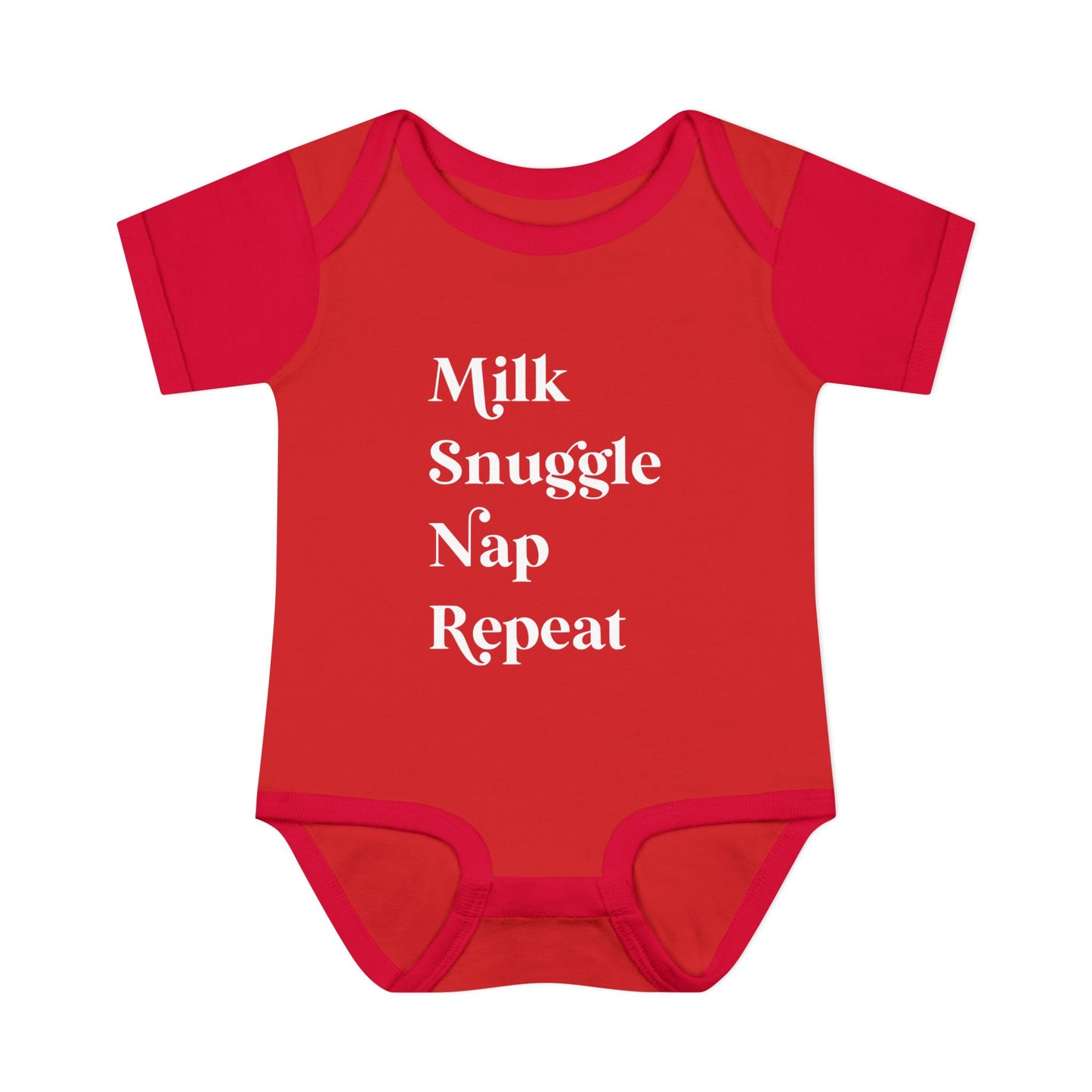 Milk Snuggle Nap Repeat Infant Onesie