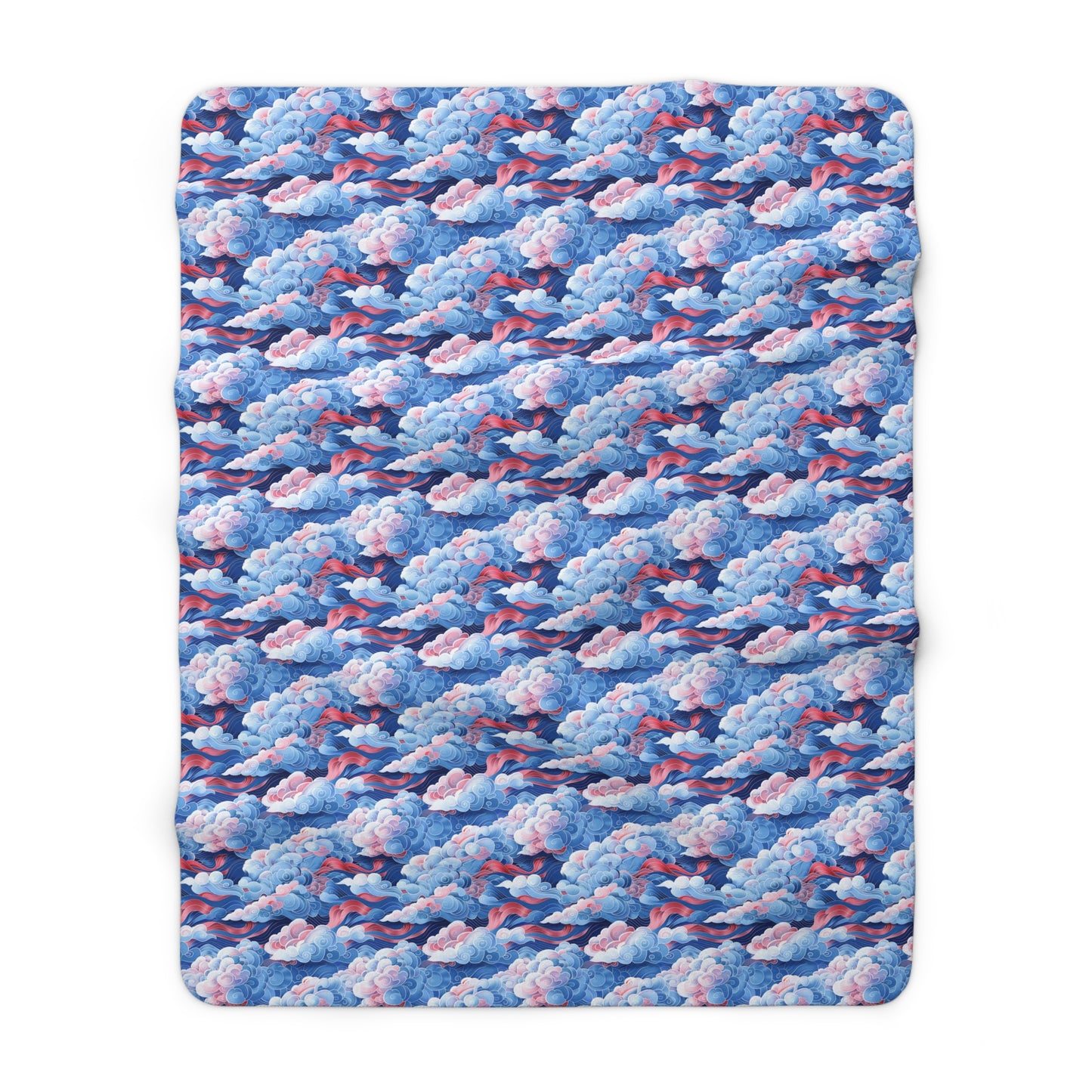 Azure Kumo Flow Fleece Blanket