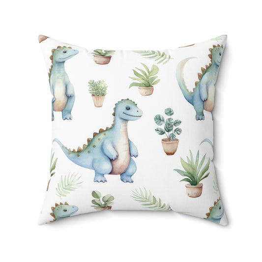 Adorable Dinosaurs Throw Pillow