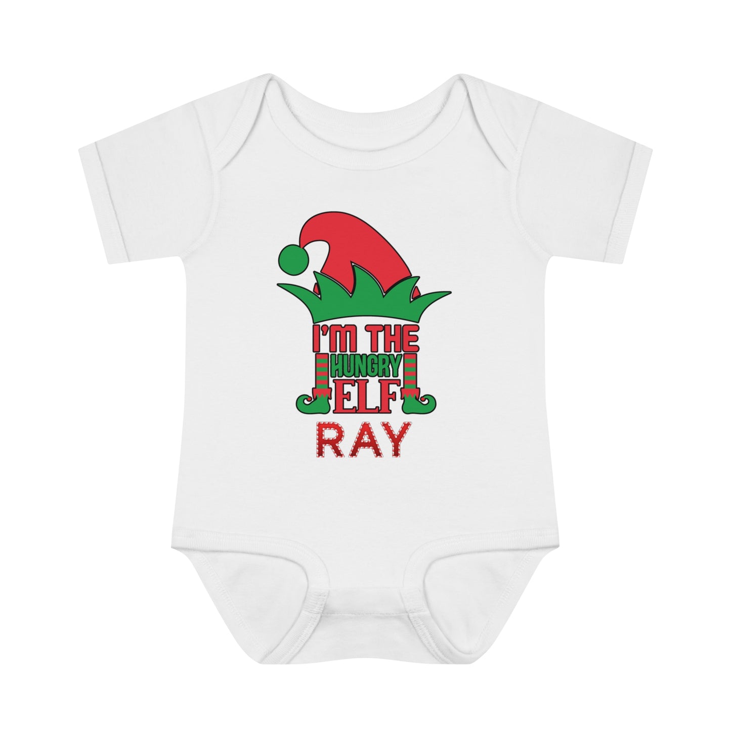 I'm The Hungry Elf Infant Baby Rib Bodysuit