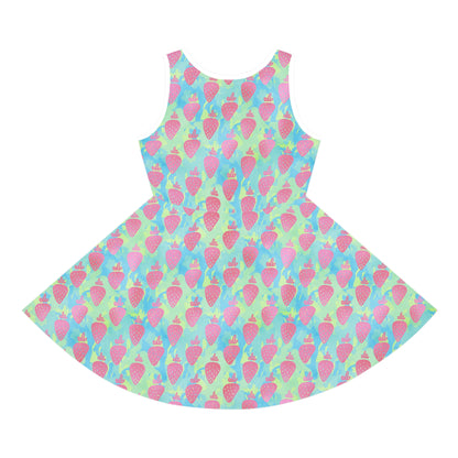 Strawberry Breeze Girls' Sleeveless Sundress