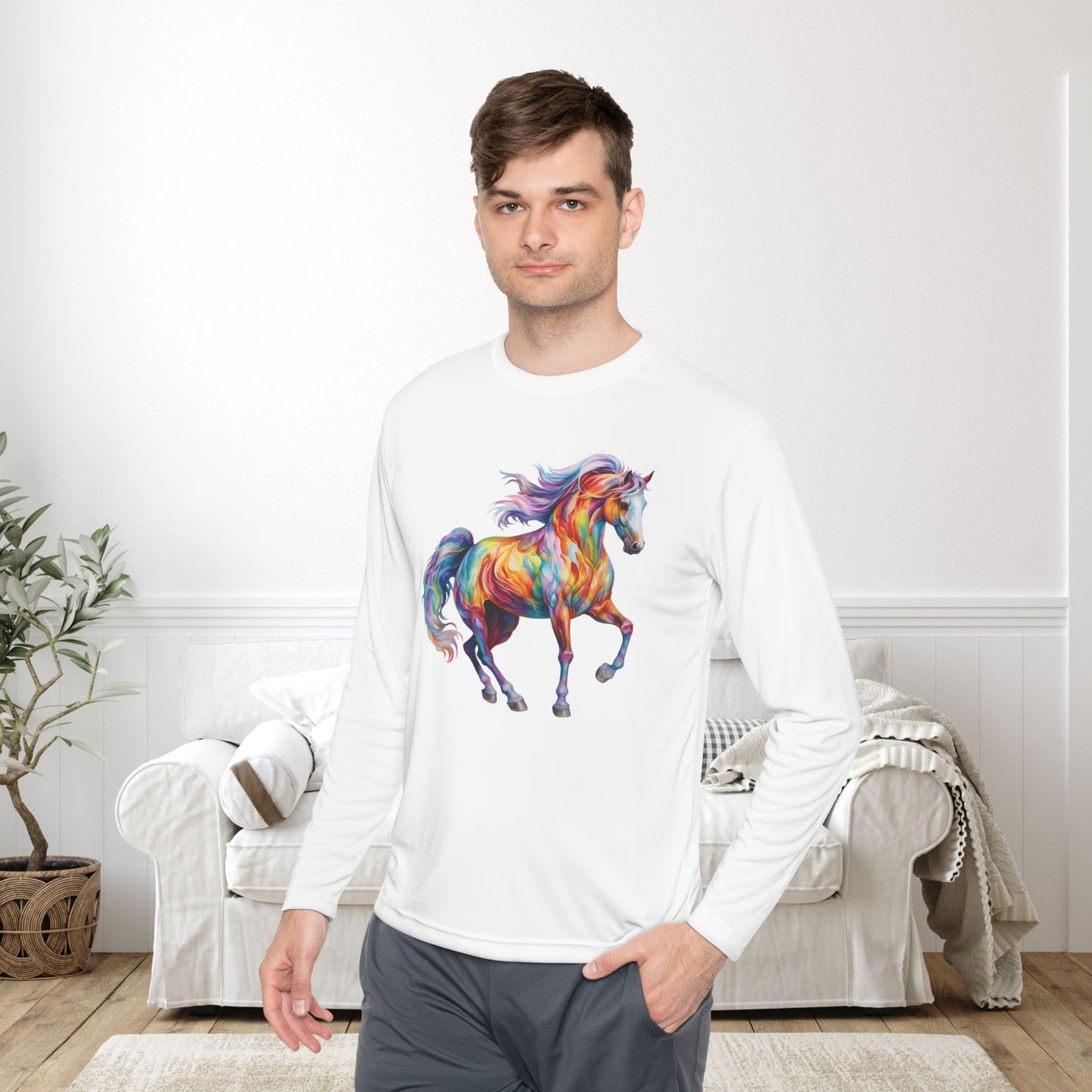 Dreamscape Stallion Adult Long Sleeve Tee