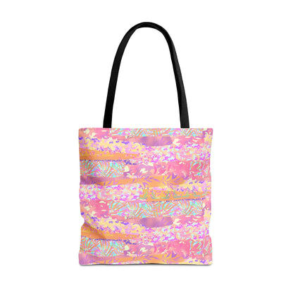 Wild Tropic Collage Canvas Tote Bag