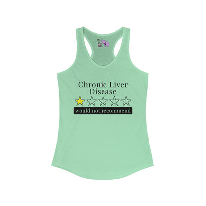 Chronic Liver Disease 1 Star Would Not Recommend Women's Ideal Racerback Tank