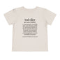 Funny Toddler Definition Toddler Tee