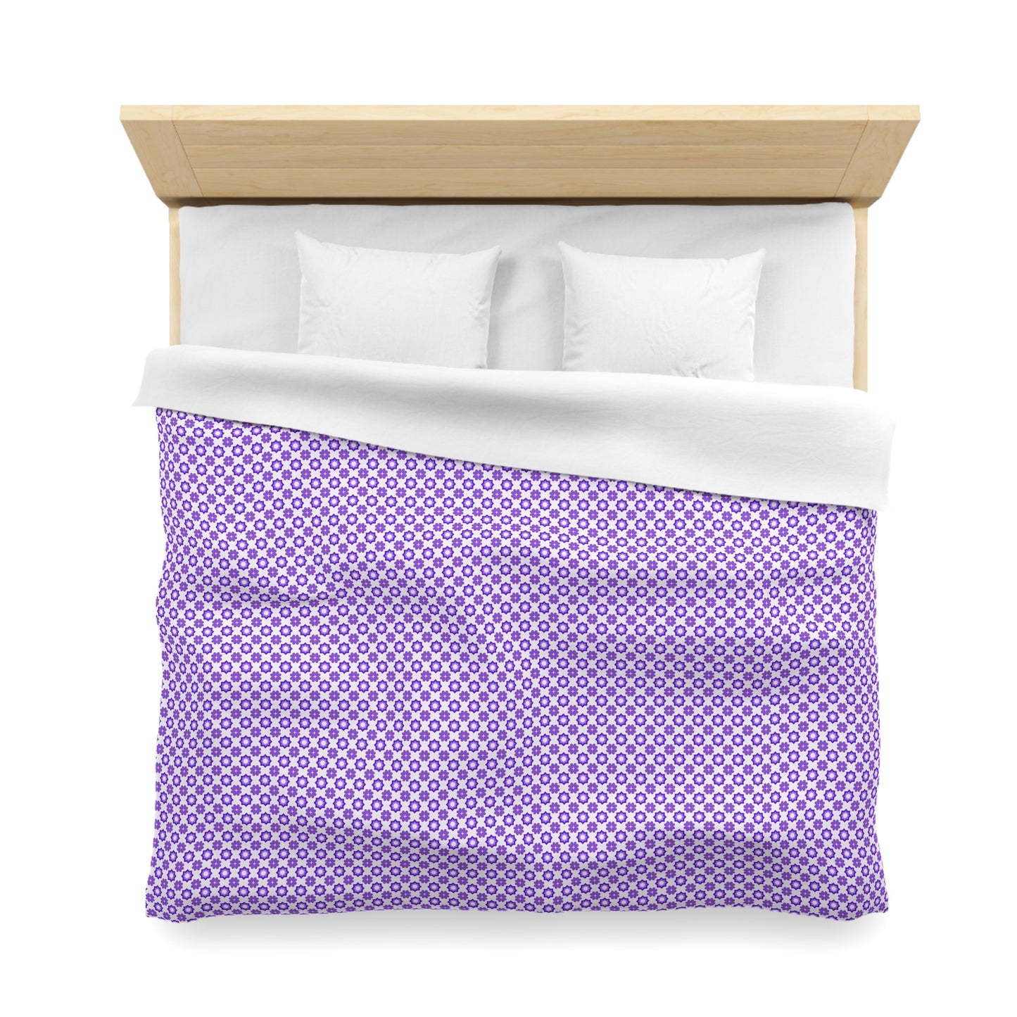 Purple Prism Garden Microfiber Duvet Cover