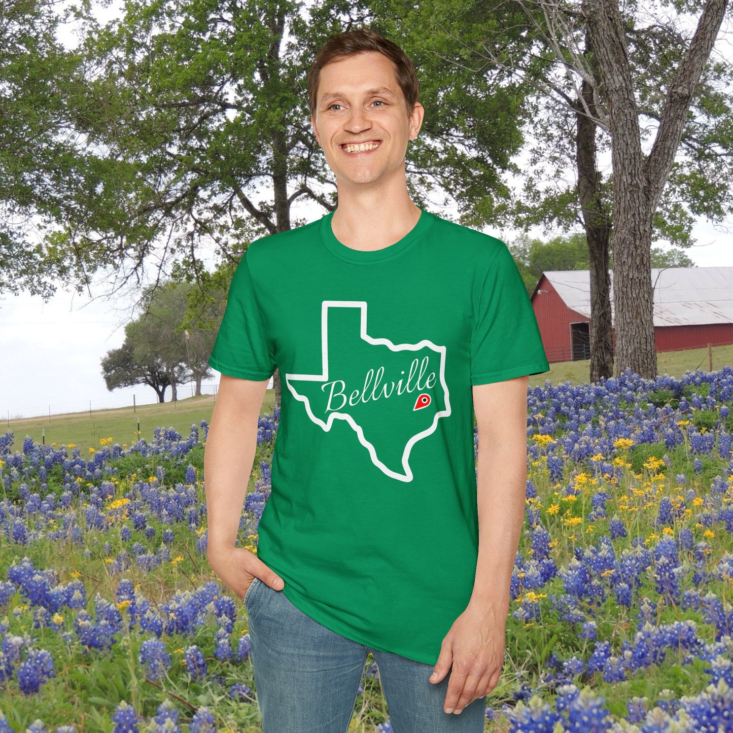 Bellville Texas Adult T-shirt