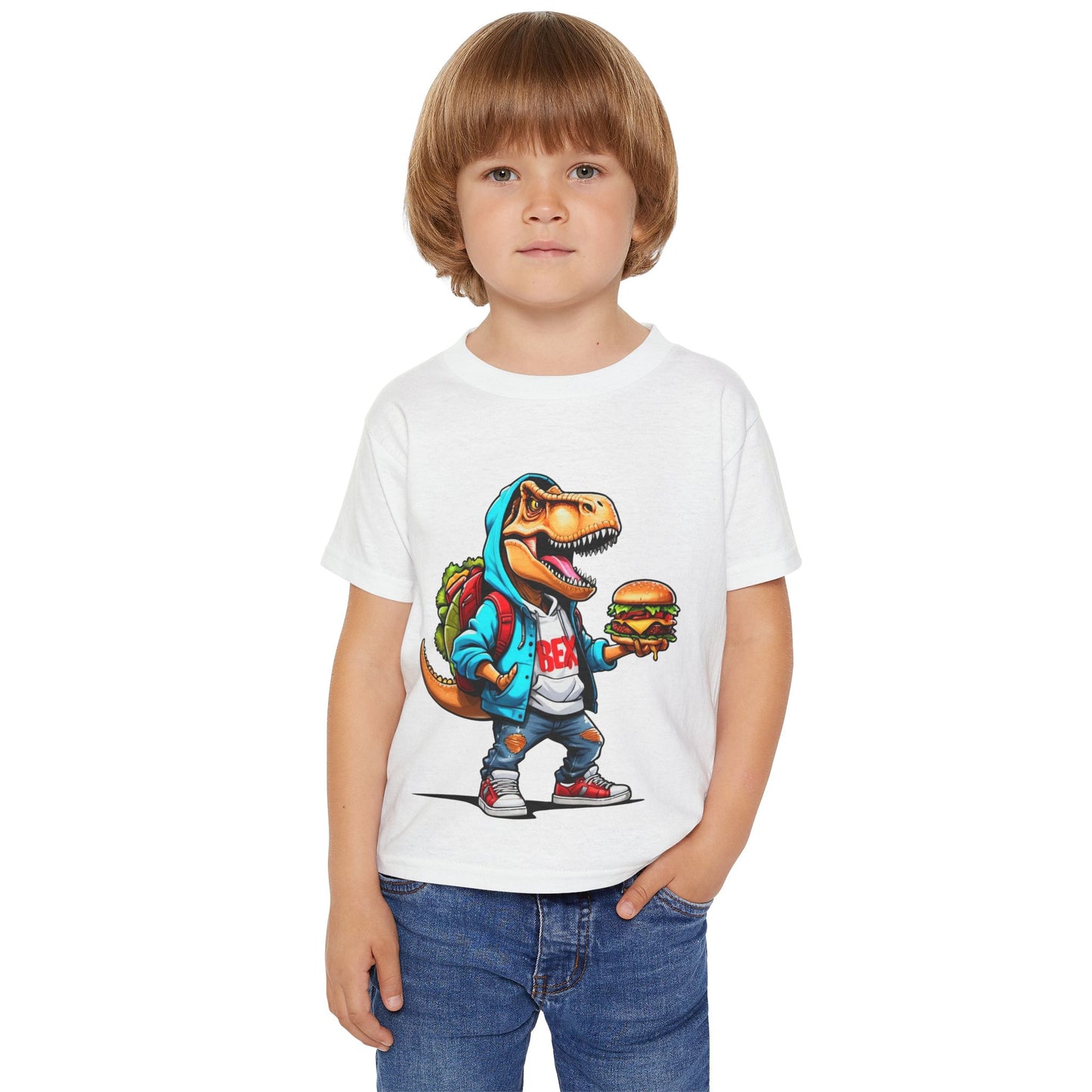 Dinosaur Hamburger Heavy Cotton™ Toddler T-shirt