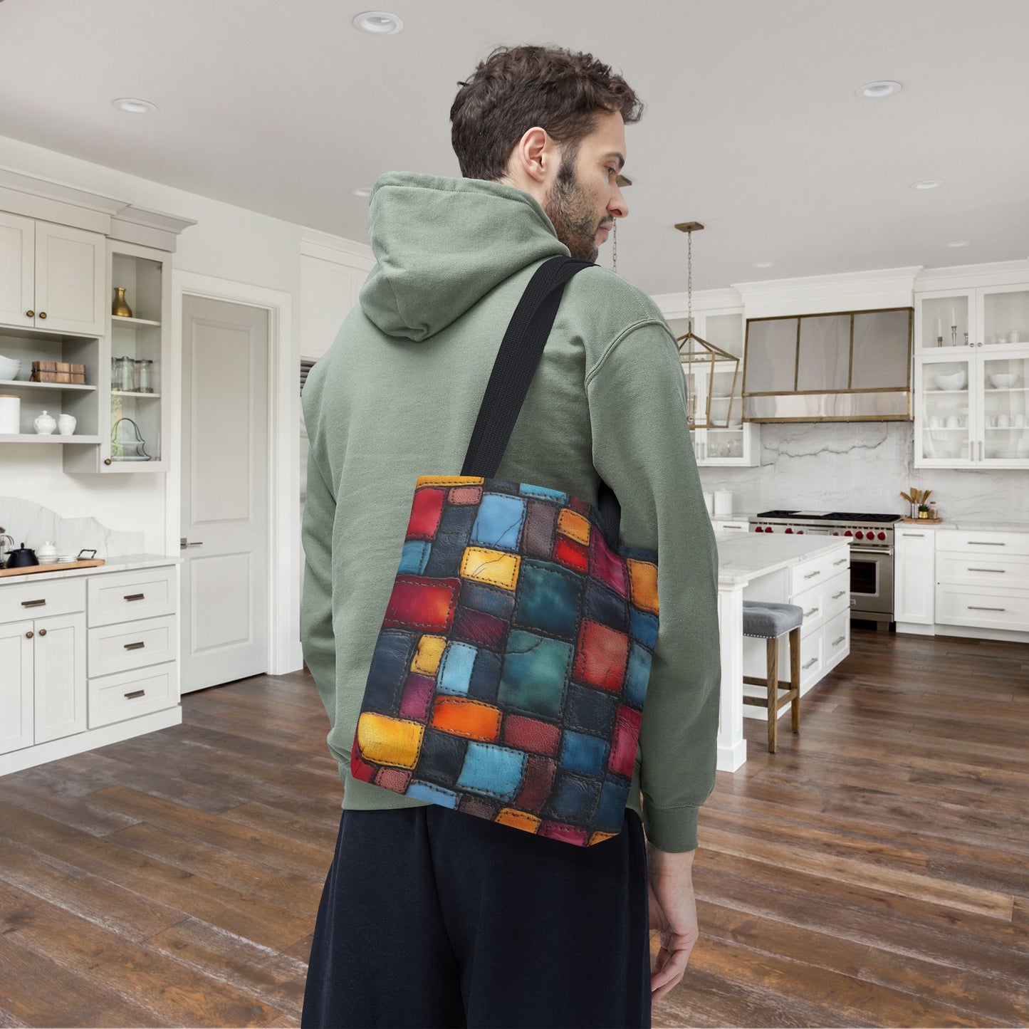 Colorblock Craze Canvas Tote Bag