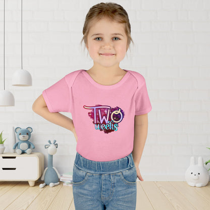 Stardust Baby Milestone Bodysuit-Two Weeks