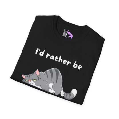 I'd Rather Be a Cat Adult T-shirt