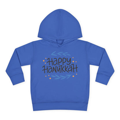 Happy Hanukkah 2 Toddler Pullover Fleece Hoodie