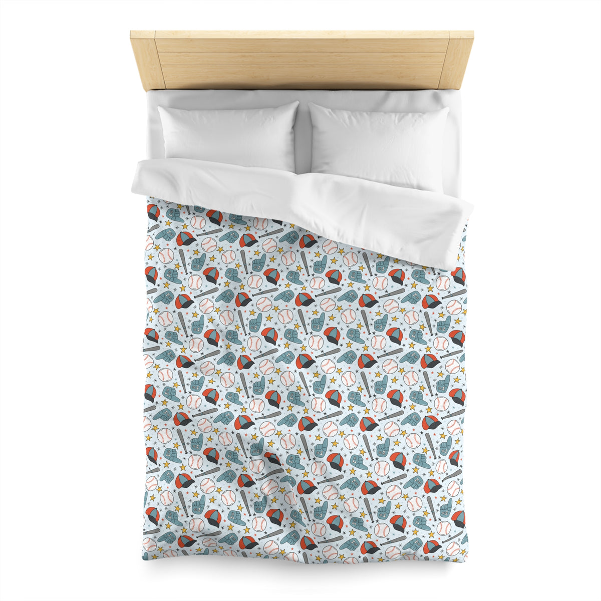 Home Run Heroes Microfiber Duvet Cover